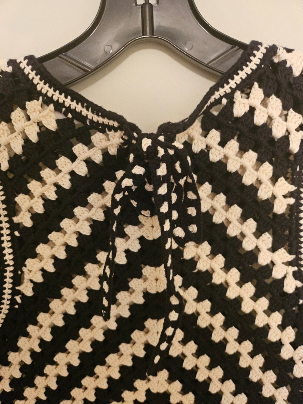 Zimmermann Black and White Crochet Sleeveless Crop Woman Top - Picture 4 of 7